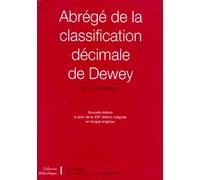 Abrégé de la classification décimale de Dewey