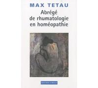 Abrégé de rhumatologie en homéopathie