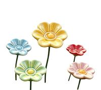 Abreuvoir à Abeilles avec Piquet Décoratif en Forme de, 5 Pièces | Station d'abreuvement à papillons pour Jardin, , Cour, Terrasse, Pelouse, Porche, Passage, Balcon