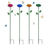 Abreuvoir à Abeilles extérieur | Lot de 4 • Forme Fleur • Bol Nourrisseur pour Pollinisateurs | Bain à Papillons,pour Jardin, terrasse, Balcon, Cour, Parc, école