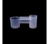 Abreuvoir à oiseaux en plastique pour mangeoire en plastique, idéal pour les poules, pigeons, perroquets, mangeoires faciles à utiliser pour les stations de jardin avec support à suspendre pour éviter