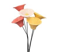 Abreuvoir à Papillons,5 pièces en Forme de Fleur décoratives,Mangeoire À Papillons Et Abreuvoir À Abeilles | pour Extérieur Cour Patio Pelouse Parc Massif