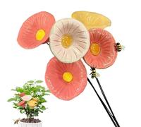 Abreuvoir à papillons Fleur En Céramique Résistante Aux Intempéries 5 | Mangeoire À Papillons Et Abreuvoir À Abeilles Pour jardin cour patio pelouse parc pot de fleur