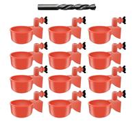 Abreuvoir à poulet - Abreuvoir à volaille 12 pièces | Mangeoire à poulet, kit d'abreuvement d'eau pour volaille, abreuvoirs automatiques par gravité pour poussins, canard, dinde, lapin et alimentation