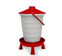 Abreuvoir à seau pour volailles - Grande capacité et facilité d'utilisation - Avec filtre pour maintenir la qualité de l'eau - Abreuvoir avec pieds pour poules, faisans, dindes, etc. (20 litres)