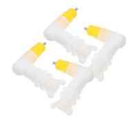 Abreuvoir à Tétine pour Jeunes Poulets, 4 Pièces PP, Double Joint | Mécanisme à Picorage, pour Cages Avicoles et Seaux Bricolés, Réduit les Déchets D'eau Fuites