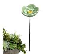Abreuvoir Abeilles Fleurs, Coupes Céramique Abeille Fleurs pour Jardin, Bain Abeilles Décoratif Fleurir pour Jardins, Mangeoire Papillons Résistante Intempéries, pour Accessoires Jardin