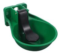 Abreuvoir Automatique en Plastique à Vanne Tactile Anti-éclaboussures | Cuve Unique Résistante aux Morsures, Fixation Murale, Design Arqué, pour Veaux et Bétail en Étable, Hydratation Régulière