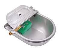 Abreuvoir Automatique pour Chien, Abreuvoir en Acier Inoxydable avec Robinet à Flotteur RéGlable en Laiton pour Chevaux, Moutons, Chiens, ChèVres, Cochons, Poulets