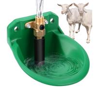Abreuvoir automatique pour moutons, bovins avec trous de drainage, alimentation automatique en eau pour chevaux, bétails, moutons, porcs et chiens - Vert