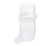 Abreuvoir Automatique pour Oiseaux en Cage, Plastique PP, 240ml | Blanc, Surface Lisse, Fixation Sécurisée, pour Grives et Inséparables, Usage en Pension