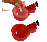 Abreuvoir automatique pour poules, lot de 5 gobelets à eau pour volailles, distributeur d'eau pour poussins, canards, dindes et lapins, gobelets à eau durables pour nourrir et arroser
