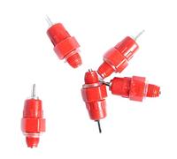 Abreuvoir Automatique pour Poulet, 5 pièces, Abreuvoir à Mamelon de volaille à vis pour Poules et Canards, mangeoire Boisson sans déversement sans Tasse pour poulaillers