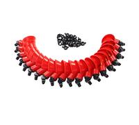 Abreuvoir Automatique pour Poulets, 20 Pièces, Bol d'eau en Plastique Non Toxique Rouge pour Volaille, Élevage et Fermes