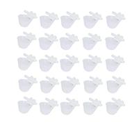 Abreuvoir Automatique pour volaille, gobelet à Suspendre, Durable, écologique, Facile à Installer, pour élevage de cailles, Poulets, Oiseaux, Blanc, Plastique PP, 25 pièces