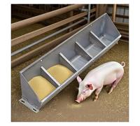 Abreuvoir avec séparateur en acier pour nourrir les porcs, les moutons, les chèvres et les chevaux, à suspendre ou à utiliser au sol