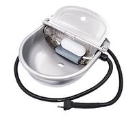 Abreuvoir Chauffant pour Chien, Abreuvoir Automatique en Acier Inoxydable pour Chevaux Avec Robinet à Bille RéGlable pour Bovins, Chiens, ChèVres, Moutons, Porcs et Vaches (220V)