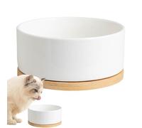 Abreuvoir chauffant pour chien - Écuelle d'eau thermique chauffée anti-fuite pour chiens - Gamelle d'eau auto-chauffante multifonctionnelle pour chiens et chats - En céramique - Pour l'intérieur et