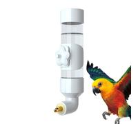 Abreuvoir Colibri - 7.7x4.3x28.7cm Distributeur Perruche 400ml Blanc, Abreuvoir Acrylique Installation Facile, Eau Suffisante Plusieurs Jours sans Remplissage | Canari Tourtereaux Calopsitte