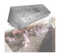 Abreuvoir en acier inoxydable avec clôture séparée et ouverture inclinée pour bétail, mouton, cheval, porc
