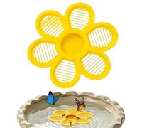 Abreuvoir Flottant Abeilles - Pro | Station D'Hydratation en Forme De pour Insectes 19,5cm | Île De Ravitaillement pour Papillons Et Pollinisateurs Décoration Bassin Jardin Haute Performance