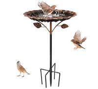 Abreuvoir Oiseaux Exterieur 85cm, Fer Mangeoire Oiseaux Exterieur, Base À 5 Fourches, Bain Oiseaux Exterieur, Bains pour Oiseaux Sauvages, Baignoire Oiseaux Exterieur Jardin Terrasse Cour
