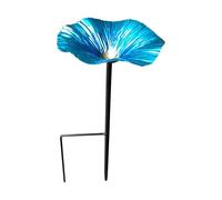 Abreuvoir Oiseaux Exterieur sur Pied,Mangeoires pour Oiseaux Sauvages,Mangeoire Oiseaux sur Pied,Bains pour Oiseaux Sauvages,Mangeoire Oiseaux Extérieu,Decoration pour Jardin Balconr (Bleu)
