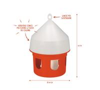 Abreuvoir Oiseaux Pigeons Trempage Poulets Volaille LT5 En Suspension Fabriqué