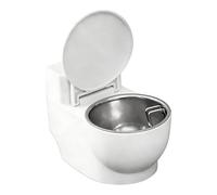 Abreuvoir pour Chats - Assiette innovante Anti-déversement, avec Motif de Toilettes | pour Chiens dans la Salle de Bain, Le Salon, ou Le Sol