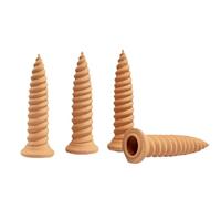 Abreuvoir pour en terre cuite | 4 pointes automatiques décoratives naturelles en forme de vis | Pieux d'irrigation de jardin pour en argile, système d'irrigation automatique