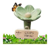Abreuvoir pour insectes sauvages, station d'arrosage papillon, tasse d'alimentation en forme de fleur, abreuvoirs créatifs pour abeilles sauvages, design d'alimentation en eau pour jardin et cour