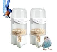 Abreuvoir pour oiseaux, fermeture à pression automatique deux pièces | Gourde suspendue pour oiseaux, pour petits perruches Calopsitte inséparables perroquets canaris
