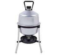 Abreuvoir pour poulets et poules 22 litres - en acier galvanisé - Fabriqué en Italie - Résistant - Niveau d'eau automatique - Facile à nettoyer et à remplir