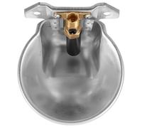 Abreuvoir pour Vaches Bol D'eau Automatique Laiton Inox 1/2 Pouce | Bac A Eau Chevaux, Niveau Constant, Installation Facile, Anti-éclaboussures, Bord Arrondi, Usage Extérieur