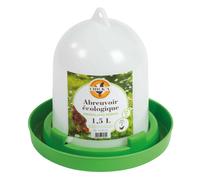 Abreuvoir pour volailles en plastique Chick'A Blanc 1,5 L