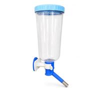 Abreuvoir pr Cage, Distributeur d’Eau, Bleu 1000 ML, 7,5 cm | Support métallique cage, Distributeur d’eau animal, Renvellement d’abreuvoir, Pr familles rongeurs