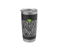 Abréviation Vegan Power Gobelet isotherme en acier inoxydable double paroi