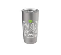 Abréviation Vegan Power Gobelet isotherme en acier inoxydable double paroi