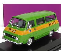 ABREX 1/43 FOURGON SKODA 1203 MINIBUS POSTE SPOJE 1974 MODÈLE STATIQUE DIECAST