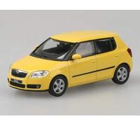 Abrex Škoda Fabia II (2006) 1:43 Maquette de voiture en métal moulé sous pression - Modèle de collection détaillé - Véhicule miniature en cadeau - Jaune