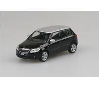 Abrex Skoda Fabia II (2006) 1:43 Répliques fabriquées avec précision pour les collectionneurs - Détails réalistes et finitions de qualité supérieure pour votre collection de voitures miniatures - Noir