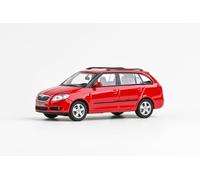 Abrex Škoda Fabia II Combi (2007) 1:43 Modèle de voiture en métal moulé sous pression - Modèle de collection détaillé - Véhicule miniature en cadeau - Rouge