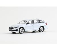 Abrex Škoda Octavia IV FL Combi (2024) Modèle de voiture en métal moulé sous pression 1:43 - Modèle de collection détaillé - Véhicule miniature en cadeau - Blanc