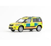 Abrex Škoda Yeti (2013) 1:43 Maquette de voiture en métal moulé sous pression - Modèle de collection détaillé - Véhicule miniature en cadeau - Jaune