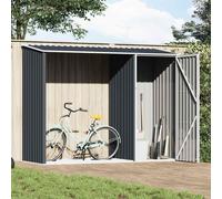 vidaXL Abri à bois de jardin 46295 Anthracite 245x98x159 cm Acier galvanisé