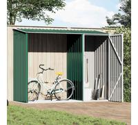 Abri à Bois de Jardin Vert Acier Galvanisé Hangar Stockage Extérieur vidaXL
