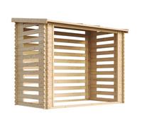 Abri à bûches -l146xL232xH199 cm/ 2.63 m2 - Abri De Stockage Du Bois et range bûches extérieur - TIMBELA M202