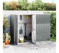 vidaXL Abri à Outils de Jardin Remise de Stockage Organisateur d'Outils Cabane de Rangement Extérieur Gris 161x89x161 cm 316210