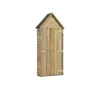 vidaXL Abri à Outils de Jardin avec Porte Abri de Stockage Cabane de Jardin Armoire de Rangement Cabane à Outils Remise de Jardin Pinède Imprégnée