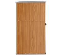 Abri à outils de jardin - ESTINK - Marron - Acier galvanisé - 88x89x161 cm - Assemblage requis